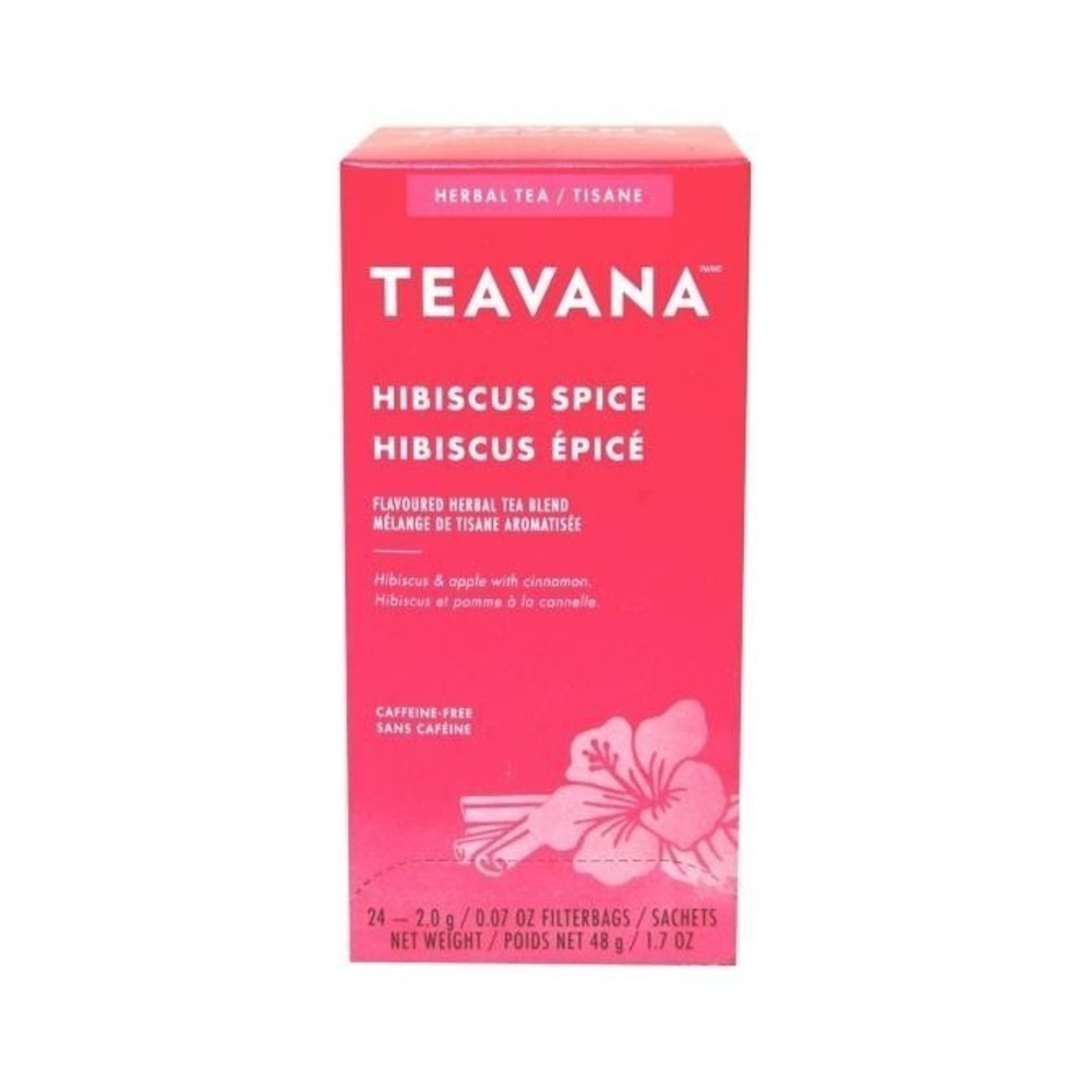 Teavana Hibiscus Spice Tea 24 Sachets Herbal Tea Box Starbucks